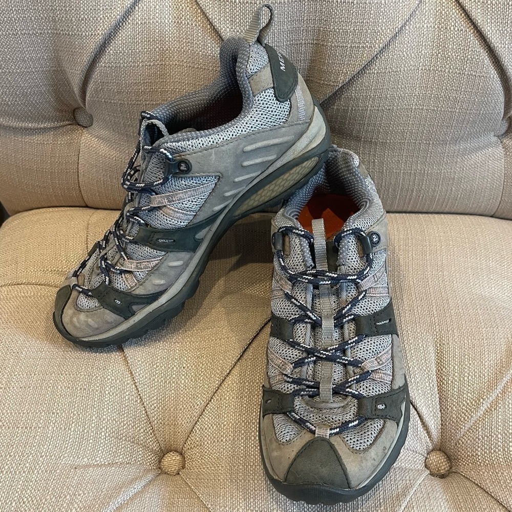 Merrell Siren Sport Hiking/Trail Shoes J16148 Sz 7 / 37.5 EUR Pewter/peppermint
